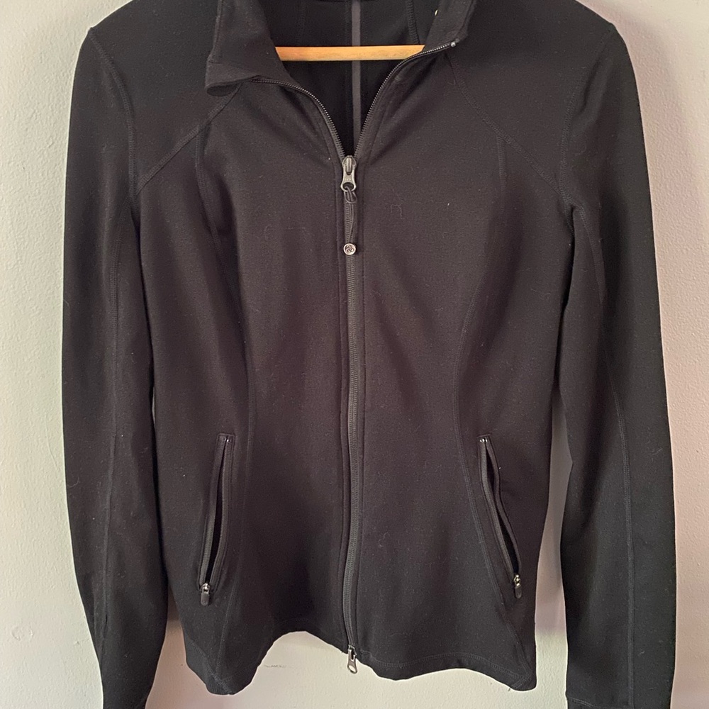 Zella Women’s Black Lightweight Yoga  activewear jacket size large‎